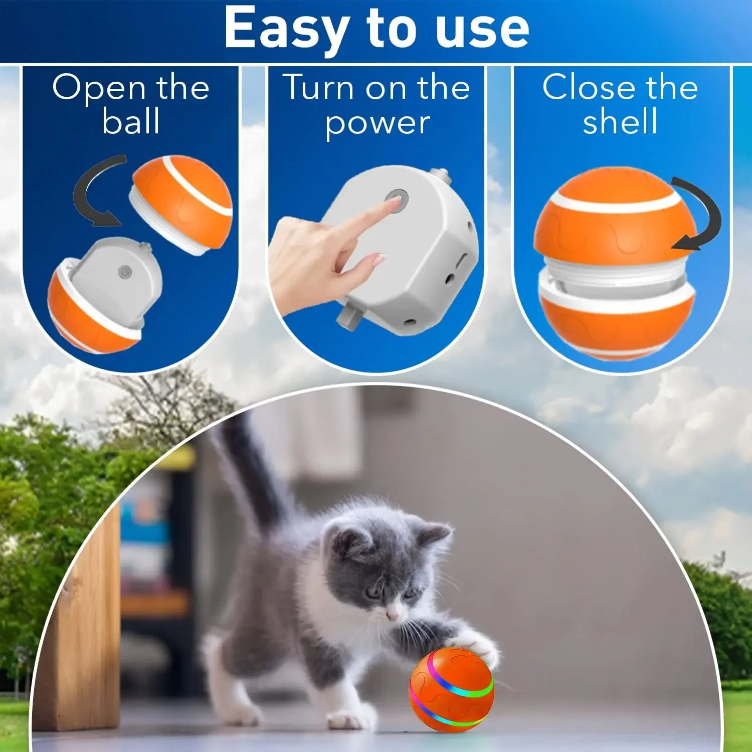 Ultimate Smart Interactive Dog Toy Ball - Remote-Controlled, Waterproof, Multi-Action Fun for Aggressive Chewers!