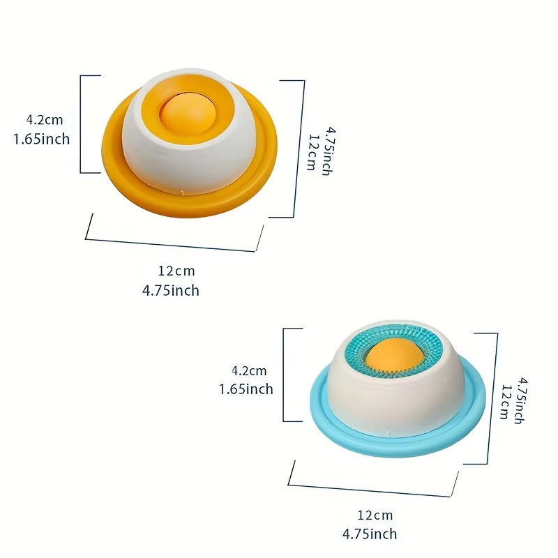Interactive Silicone Licking Mat for Dogs & Cats - Anti-Spill Slow Feeder with Suction Cups - Perfect for Yogurt & Treats!